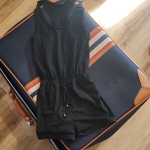 Black Sleeveless Romper